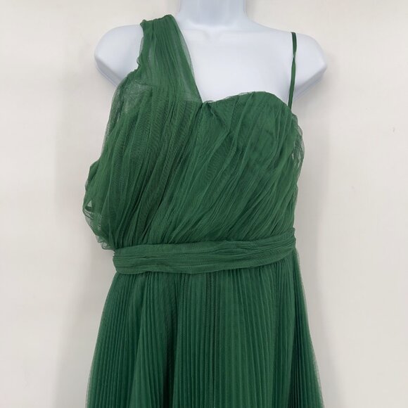 Asos Design One Shoulder Tulle Wired Hem Cocktail Holiday Dress Size 8 - Picture 3 of 12